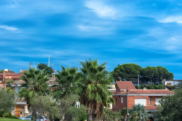 スペインのリゾートタウン ロレット マルの景色 コスタ ブラバ カタロニア スペイン — ストック写真