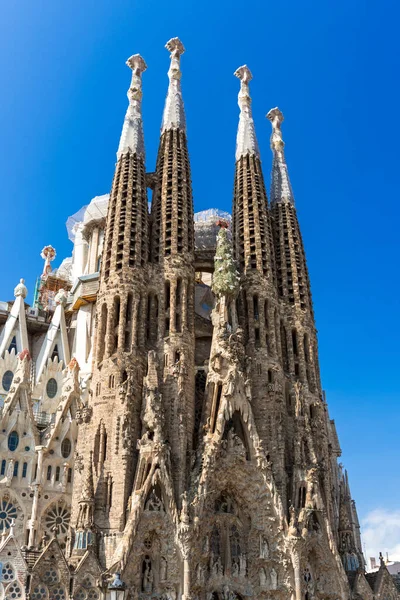 โบสถ Sagrada Familia ในบาร เซโลนาโดย Gaudi สเปน นยายน 2017 — ภาพถ่ายสต็อก