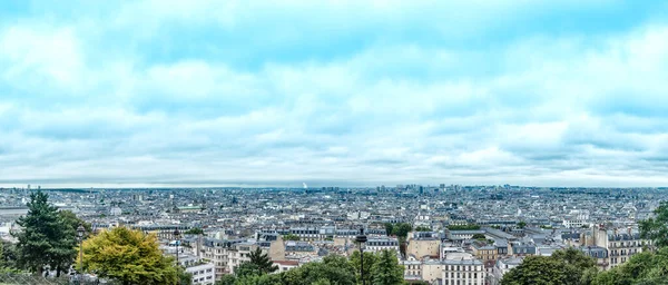 パリのパノラマ モンマルトルの神聖な山からの眺め フランス — ストック写真