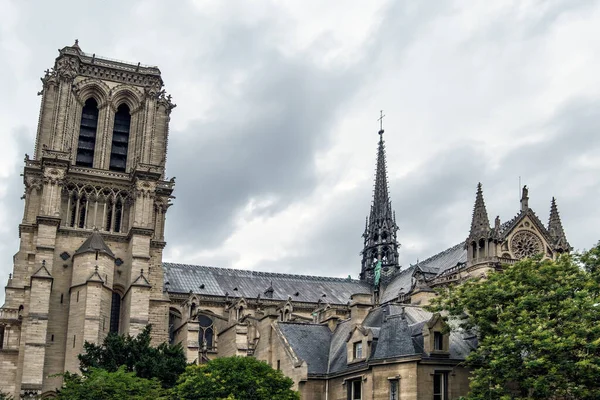 Собор Парижской Богоматери Париже — стоковое фото