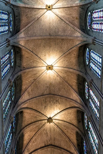 Cúpula Uma Das Catedrais Mais Antigas Europa Catedral Notre Dame — Fotografia de Stock