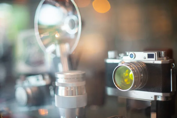 Μια Κλασική Vintage Κάμερα Βιτρίνα — Φωτογραφία Αρχείου