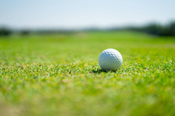 Golf sport played on the outdoor courts of the social elite