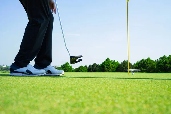 Golfsport Auf Den Außenplätzen Der Gesellschaftlichen Elite — Stockfoto