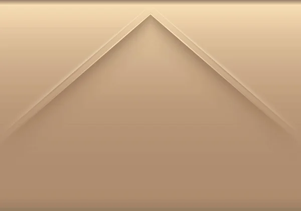 Luxury Template Golden Arrow Paper Cut Style Background Elegant Gold — Stock Vector