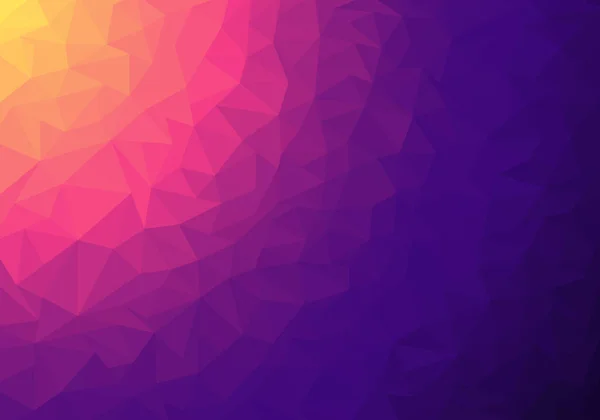 Abstract Low Polygonal Gradient Colorful Mosaic Pattern Background Texture Vibrant — Stok Vektör