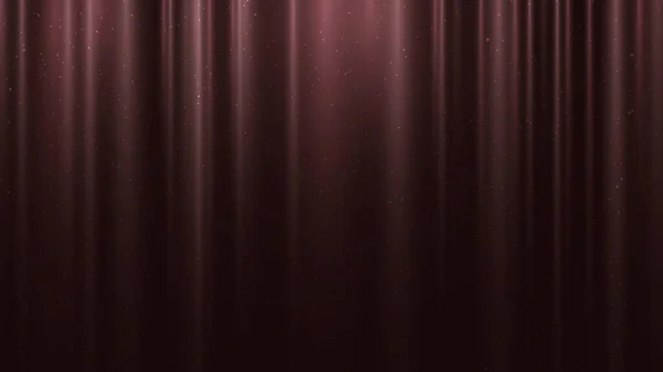Abstract Elegant Red Fabric Curtain Background Dust Glitter Light Effect — Stock vektor