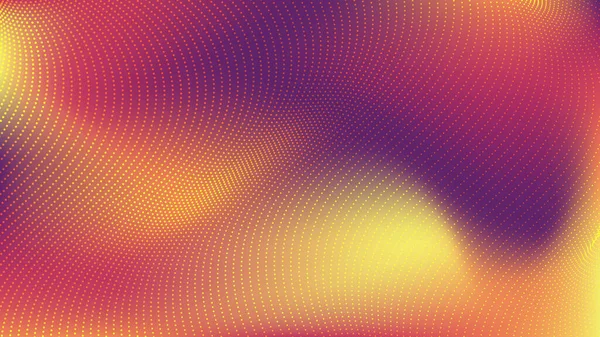 Abstract Liquid Background Dots Wave Particles Pattern Texture Grid Surface — Stockvektor