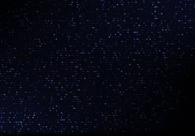 Abstract blue dotted particles pattern on black background digital technology style. Vector illustration