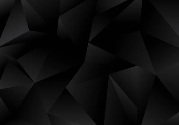 Черная Многоугольная Призма Формирует Фон Текстуру Узора Векторная Иллюстрация — стоковый вектор