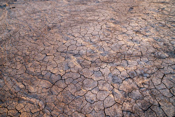 Boden Trocken Rissigen Boden Textur Hintergrund — Stockfoto