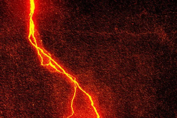Haciendo Calor Rojo Agrietado Textura Del Suelo Después Erupción Volcán —  Fotos de Stock