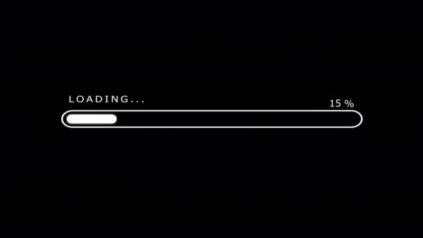 Loading Bar Animation Futuristic Progress Loading Bar 100 Percent Black —  Stock Video © releon8211 #550935474