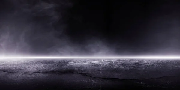 Рендеринг Абстрактний Темний Нічний Творчий Розмитий Відкритий Тріщина Зламаний Асфальтовий — стокове фото