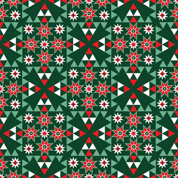Καλά Χριστούγεννα Καλή Χρονιά Απρόσκοπτη Μοτίβο Διακοπές Χειμώνα Σκανδιναβικό Υπόβαθρο — Διανυσματικό Αρχείο