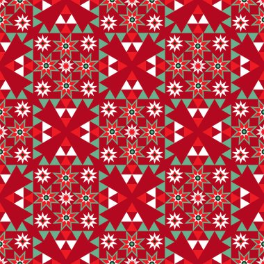 Mutlu Noeller, kusursuz yeni yıl. Tatil, kış, İskandinav arka planında klasik geyik, ağaç, top, kar tanesi, geometrik şekiller. Vektör düz resimleme