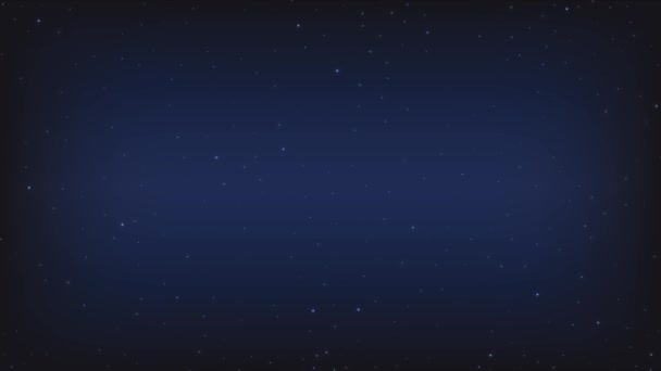 Fundal Cerul Înstelat Sclipire Noapte Gradient Animație — Videoclip de stoc