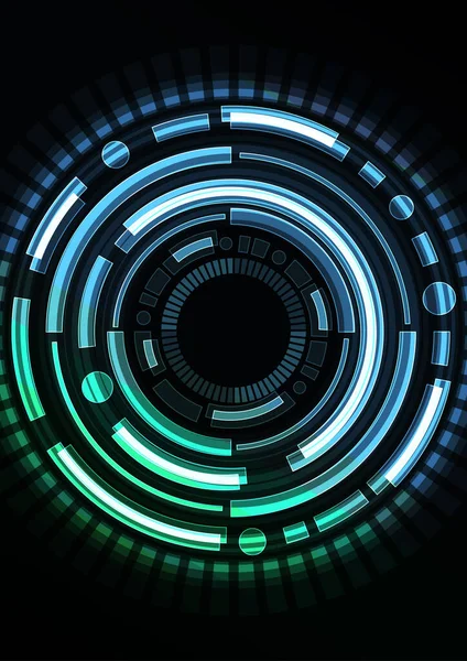 mavi soyut çember arkaplan, dijital üst üste katman çizgisi, siber teknoloji tasarım şablonu, hız çubuğu konsepti, vektör illüstrasyonu