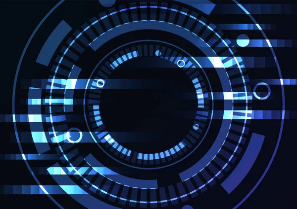 mavi soyut çember arkaplan, dijital üst üste katman çizgisi, siber teknoloji tasarım şablonu, hız çubuğu konsepti, vektör illüstrasyonu