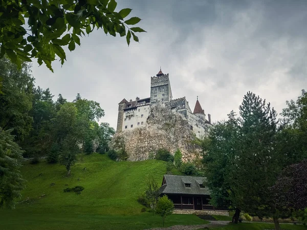 Medieval Bran Fortress Known Dracula Castle Transylvania Romania Historical Saxon — Stock Photo, Image