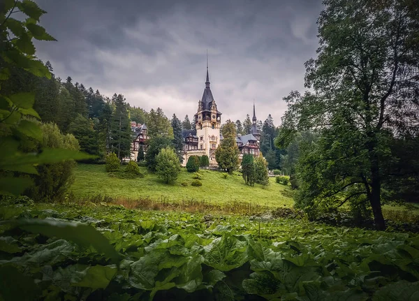 Famous Peles Castle Former Residence Carol First King Romania Sinaia — Stock Photo, Image