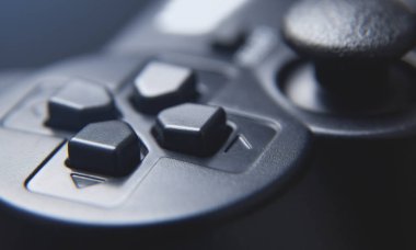 Oyun denetleyicisinin makro görüntüsü.