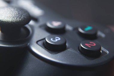 Oyun denetleyicisinin makro görüntüsü.