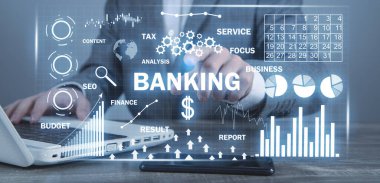 Bankacılık ve ödemeler. Grafikler ve çizelgeler. İş için. - İnternet. Teknoloji
