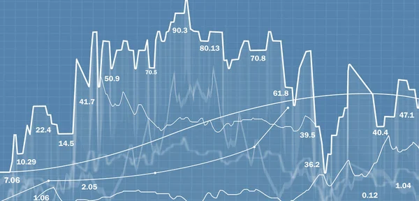 Stock Trading Graphs Charts Financial Stock Market — Stock Photo, Image