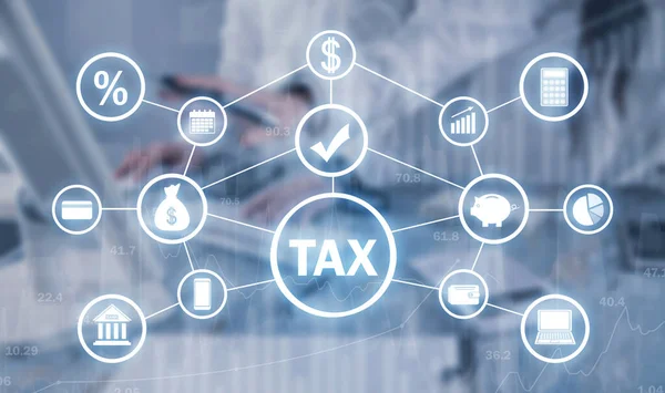 Tax Business Finance Network Technology — Stock Photo, Image