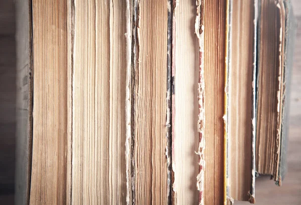 Stare Książki Drewniane Tła — Zdjęcie stockowe