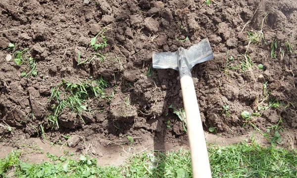 Schaufel Boden Garten — Stockfoto