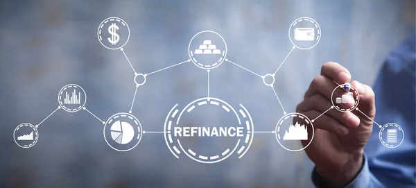 Refinance Concept Business Finance — Stock Photo, Image