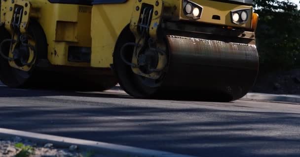 Asphalt Road Roller Heavy Vibration Roller Compactor Press New Hot — Stok video