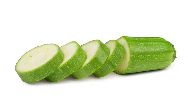 成熟的南瓜片被切割成在白色背景上孤立的片 新鲜蔬菜 — 图库照片