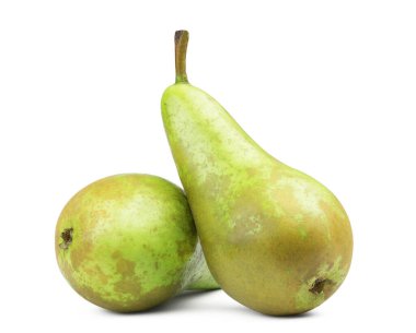 İzole armutlar. Beyaz armut konferansı.