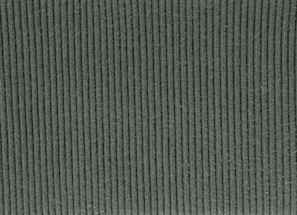 Dark Green Fine Ribbed Cotton Cold Weather Knitted Clothes Fabric — Foto Stock