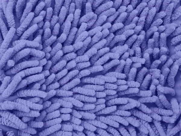 Blue Violet Fluffy Microfiber Mop Texture Top Color Trend Year — Fotografie, imagine de stoc