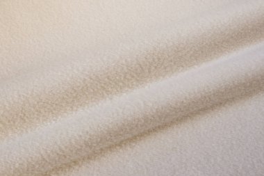 Fildişi eşofman üstü pamuk dipli kumaş yanlış yan doku yumuşak katlı kumaş kumaş kumaşı