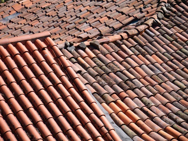 Tradycyjny Dach Płytek Terakoty Portugalii — Zdjęcie stockowe