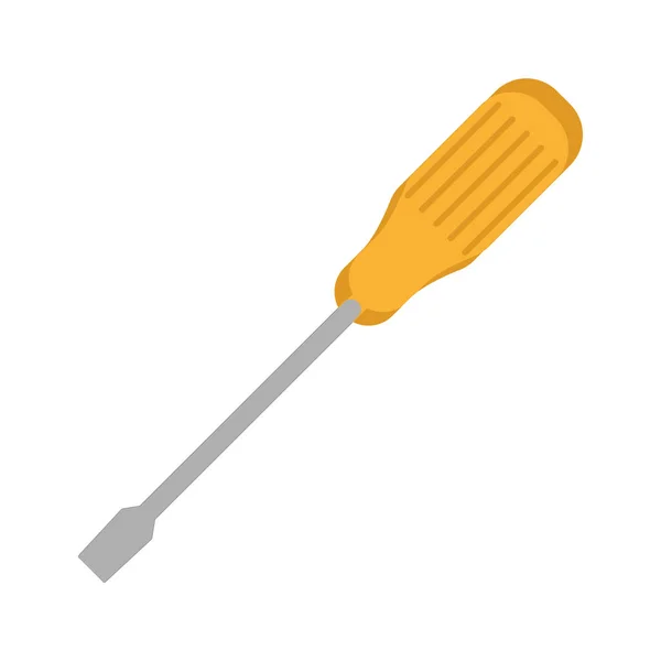 Screwdriver metal tool icon vector illustration design isolated — Vector de stock