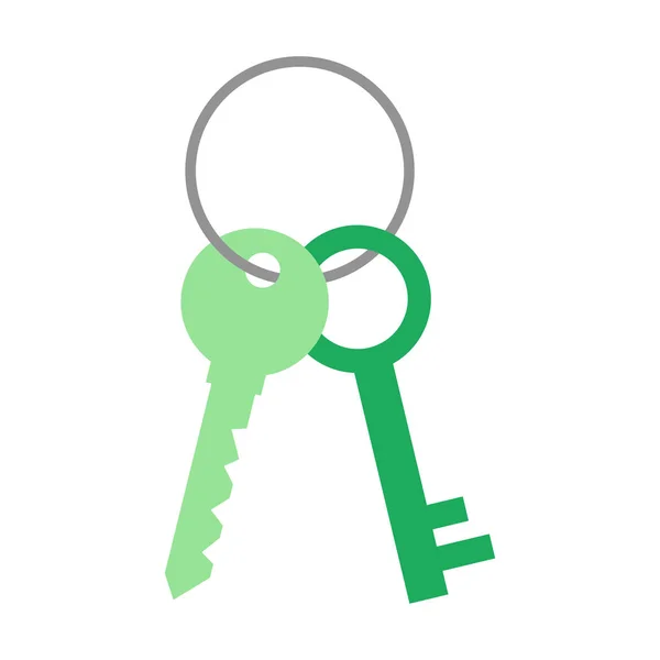 Bunch of keys on the ring icon vector illustration design isolated — Stockový vektor