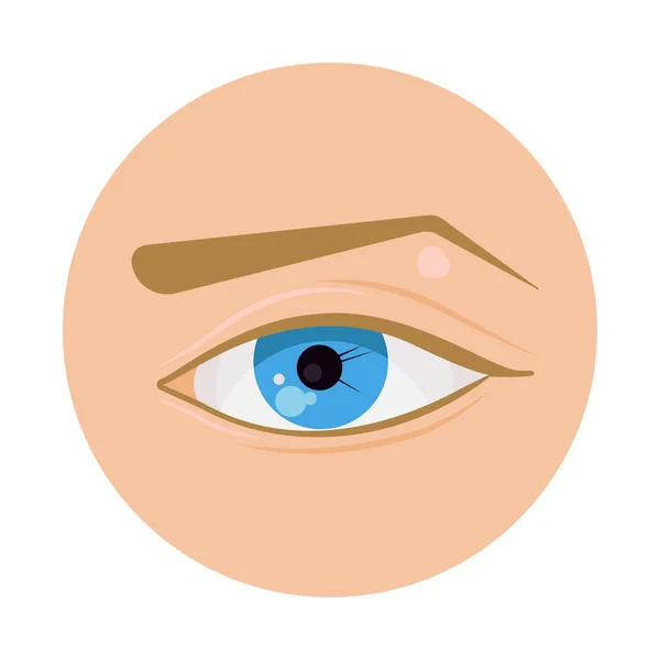 青い目のアイコンベクトルイラストデザイン孤立したコンセプト — ストックベクタ