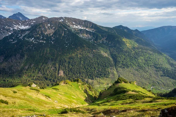 Summer View Ticha Dolina Slovak Tatra Mountains — Stok fotoğraf