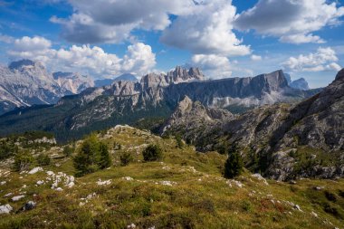 Dolomites. View of the Croda da Lago.