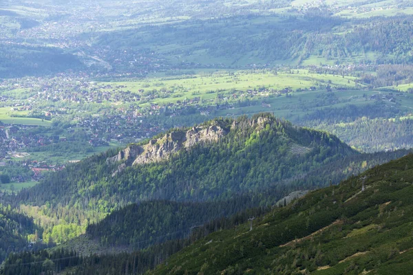 Silhouette Nosal Peak Background Zakopane Tatra Mountains — Stok fotoğraf