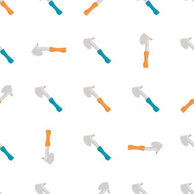 Ahşap saplı çelik baltalar, avlanmak için metal balta. Beyaz arka planda birçok özdeş balta içeren büyük kit baltası. Sahte baltalar erkek aksesuarları, hayatta kalmak için baltalar.