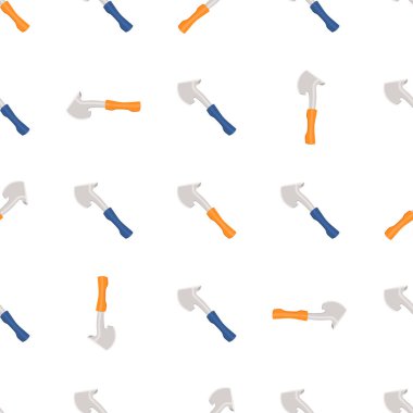 Ahşap saplı çelik baltalar, avlanmak için metal balta. Beyaz arka planda birçok özdeş balta içeren büyük kit baltası. Sahte baltalar erkek aksesuarları, hayatta kalmak için baltalar.