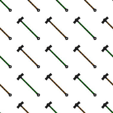 Ahşap saplı çelik baltalar, avlanmak için metal balta. Beyaz arka planda birçok özdeş balta içeren büyük kit baltası. Sahte baltalar erkek aksesuarları, hayatta kalmak için baltalar.