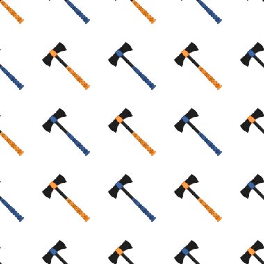 Ahşap saplı çelik baltalar, avlanmak için metal balta. Beyaz arka planda birçok özdeş balta içeren büyük kit baltası. Sahte baltalar erkek aksesuarları, hayatta kalmak için baltalar.